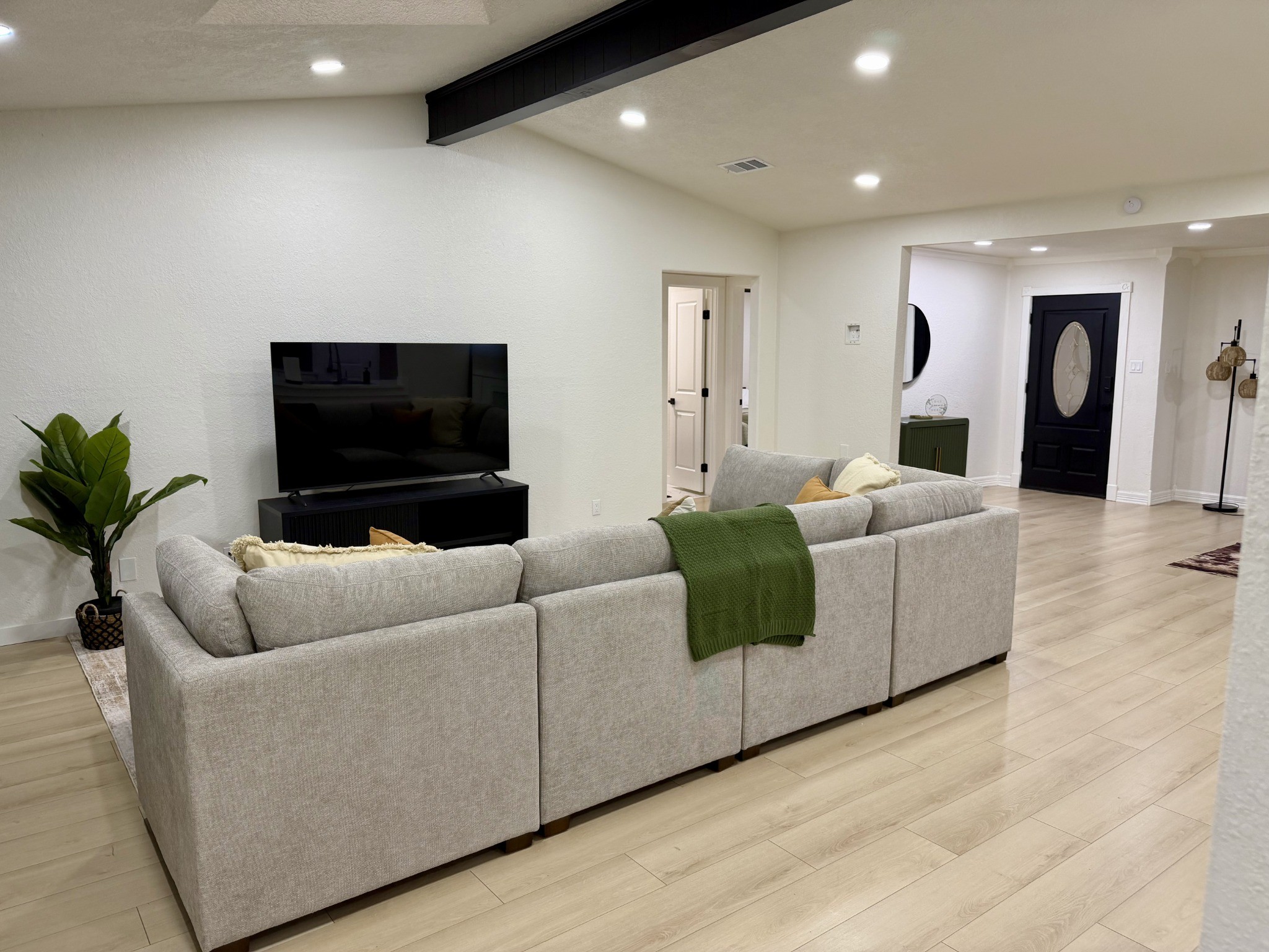 Living room and entry