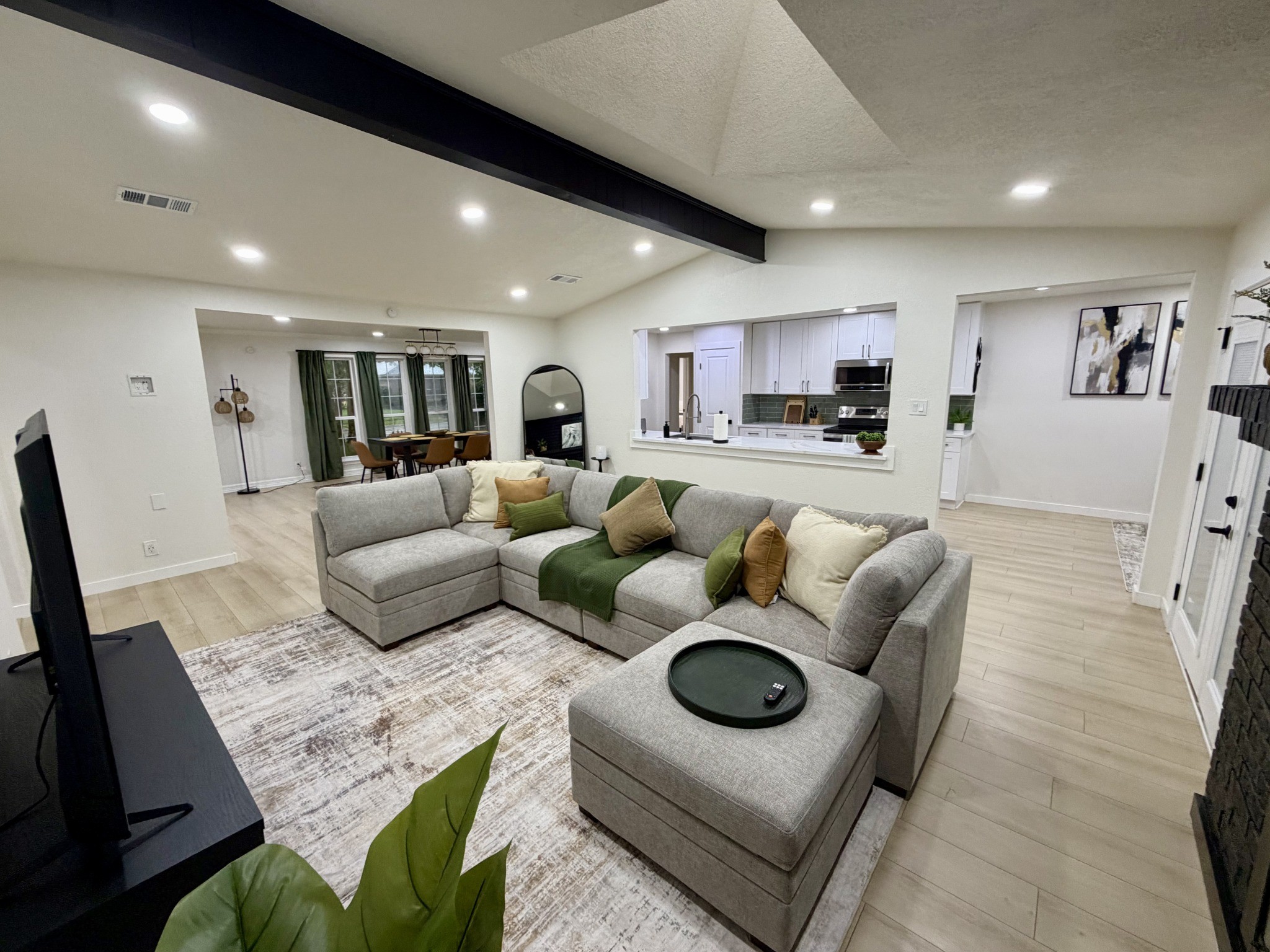 Furnished Plano living room